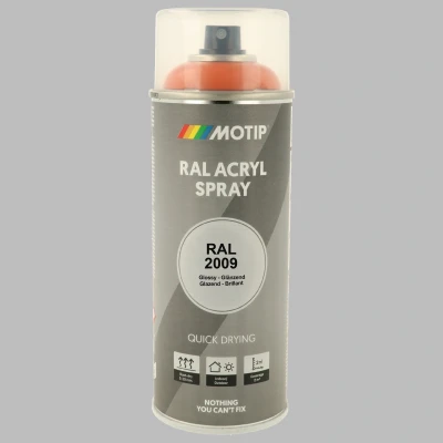 Afbeelding van Motip industrial acryllak hoogglans RAL 3001 signaal rood 400 ml