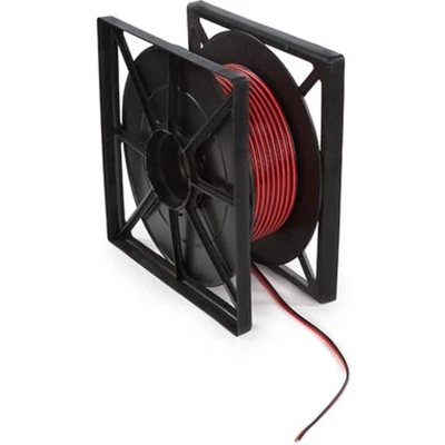Afbeelding van Luidsprekerkabel op rol HQ Power 100 meter (2.5 mm², Rood/Zwart)