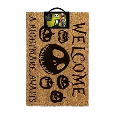 Afbeelding van Pyramid International The Nightmare Before Christmas A Awaits 40 x 60 cm Deurmat Bruin