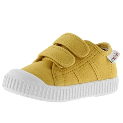 Afbeelding van Victoria 136606 KIDS lage sneaker 1915 canvas &amp; SCRATCHS sneakers, uniseks, kinderen, Curry