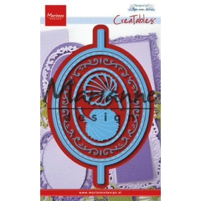 Afbeelding van Marianne D Creatable Anja&#039;s Vertical Folding Die Ovaal LR0607 97x154mm