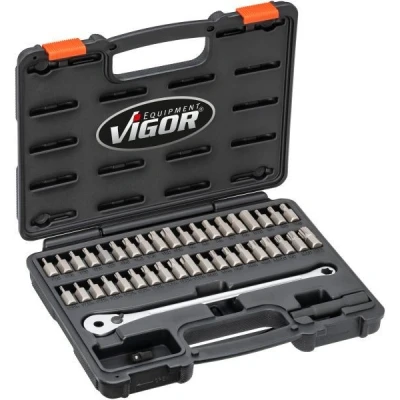 Afbeelding van VIGOR V7784 Set schroevendraaierbits