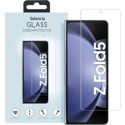 Afbeelding van Selencia Screenprotector Geschikt voor Samsung Galaxy Z Fold 5 Tempered Glass Gehard Glas