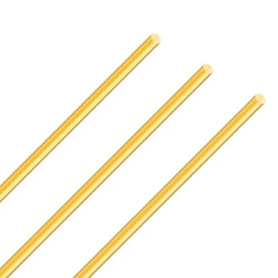 Afbeelding van iMeistek Set van 3 ronde messing staven, 5 mm, lengte 250 voor bartoren, radiografisch bestuurbare staafjes, doe het zelf