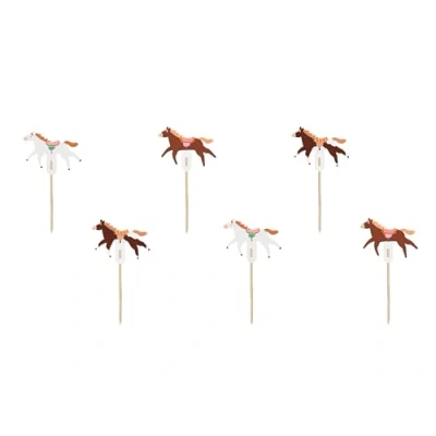 Afbeelding van Paarden Multicolor 6 stuks
