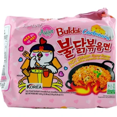 Afbeelding van Samyang Instant Noodles Noedels Buldak (Hot chicken) Carbonara 20 x 130Gr