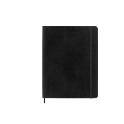Afbeelding van Moleskine Notitieboek, Ft 19 X 25 Cm, Puntraster, Soepele Cover, 192 Blad, Zwart Notitieboek