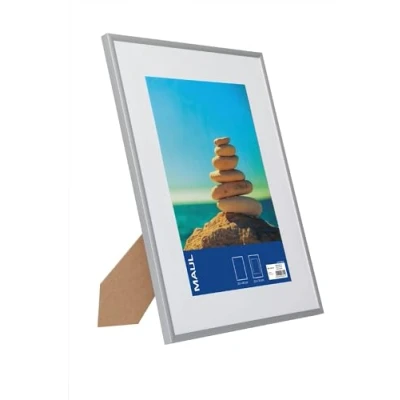 Afbeelding van Maul Fotolijst Design Aluminium Frame, Om Op Te Hangen En Staan 30x40cm, Zilver Fotokader