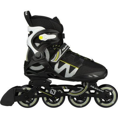 Afbeelding van Nijdam Inlineskates Circle Rayzor Alu Frame Zwart/Zilver Maat 38