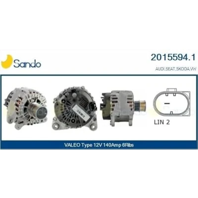Afbeelding van CASCO CAL15594GS Dynamo / Alternator 12V 140A VOLKSWAGEN: Golf 7, Polo V Hatchback, Scirocco III, SKODA: Octavia 3 Combi, Schrägheck