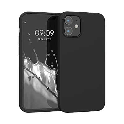 Afbeelding van kwmobile telefoonhoesje geschikt voor Apple iPhone 12 mini Hoesje smartphone Back cover in mat zwart
