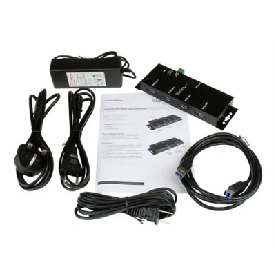 Image de StarTech.com 4 Port Industrial USB 3.0 Hub Mountable Rugged concentrateur (hub) ports