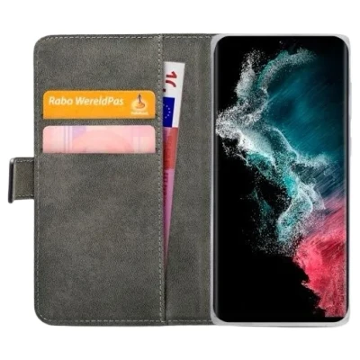 Afbeelding van Mobilize PU leer Book Case Zwart Samsung Galaxy S22 Ultra