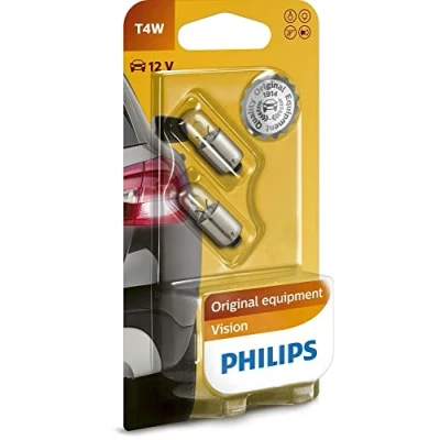 Image de Philips feux de voiture Vision T4W 12 Volt 4 Watt 2 pièces