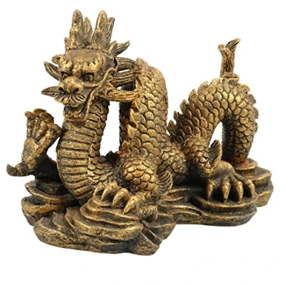 Afbeelding van Aqua Della Aquariumdecoratie Vissen Zodiac Draak 14x8,5x10cm 1st