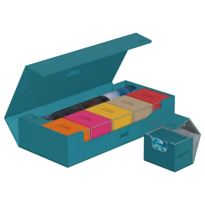 Afbeelding van Ultimate Guard SuperHive Flip Case 550+ Monocolor Petrol