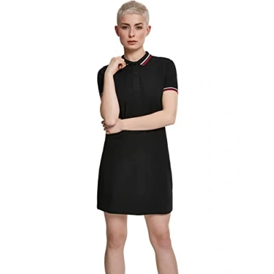 Afbeelding van Urban Classics Dames polojurk dames, Zwart (Zwart 00007), M