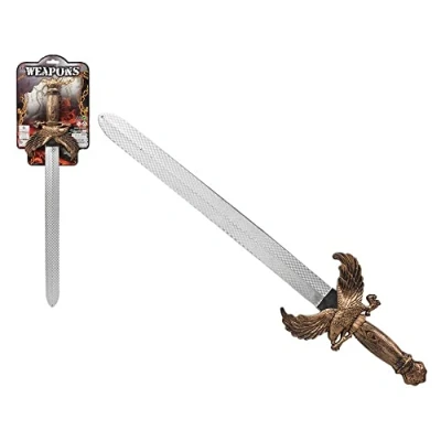 Afbeelding van Atosa Zwaard voor een Krijger/ridder/viking/piraat verkleed speelgoed 52 cm kunststof wapens kind/adults carnaval