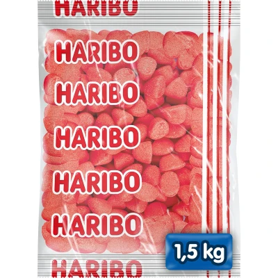 Afbeelding van Haribo Schuim Aardbeien 1,5 Kilo