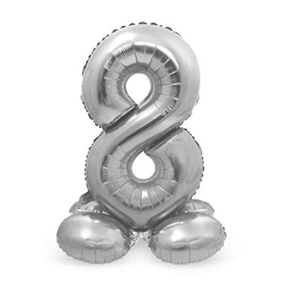 Image de Figure Balloon 8 Silver 72 cm