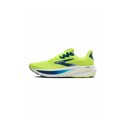Afbeelding van Brooks Ghost Hardloopschoenen voor op de weg, Heren, Maat: 46, Acid lime navy white Textiel