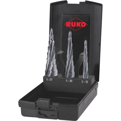 Afbeelding van RUKO 101087PRO Getrapteboorset 3 delig 6 12 mm, 20 27 mm HSS vlakken schacht 1 set(s)
