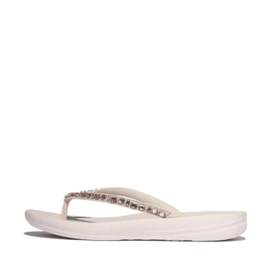 Afbeelding van FitFlop Iqushion Multi Crystal Ergonomic Flip Flops Vrouwen Nude Rose