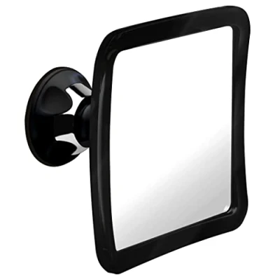Afbeelding van Mirrorvana Draaibare mistloze douchespiegel, beslaat niet 16,3 x cm (zwart)