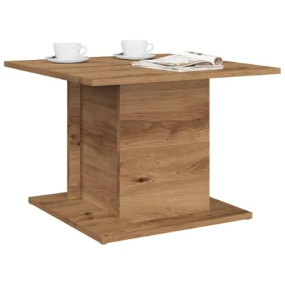 Image de vidaXL Table basse chêne artisanal 55,5x55,5x40 cm bois d&#039;ingénierie856809
