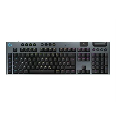Image de Logitech G915 X Clavier LIGHTSPEED backlit sans fil Bluetooth 5.0, 2.4 GHz, USB QWERTZ Allemand commutateur : GL Tactile noir