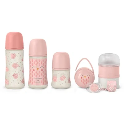 Afbeelding van Suavinex Premium Newborn Set Bonhomia Pink