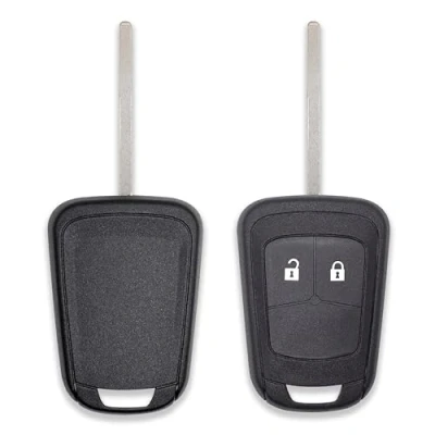 Afbeelding van GIANTO Sleutelhoes met 2 toetsen, compatibel Opel Astra, Insignia, Meriva, Zafira, Mokka, Chevrolet Orlando, Aveo, vervangende kunststof beschermhoes lemmet