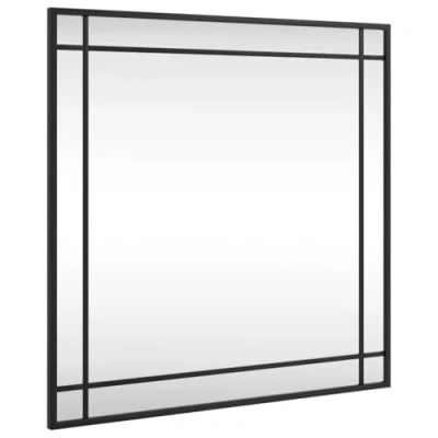 Image de vidaXL Miroir mural noir 60x60 cm carré fer358635