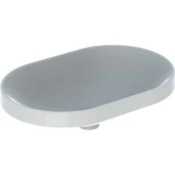 Afbeelding van Geberit VariForm inbouwwastafel ellips wit (60 x 40 cm) zonder