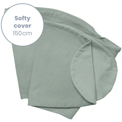 Afbeelding van Doomoo Softy Corduroy Green Voedingskussenhoes SC S94