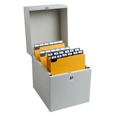 Image de Boîte Exacompta à fiches Metalib pour 210x135mm et 210x148mm