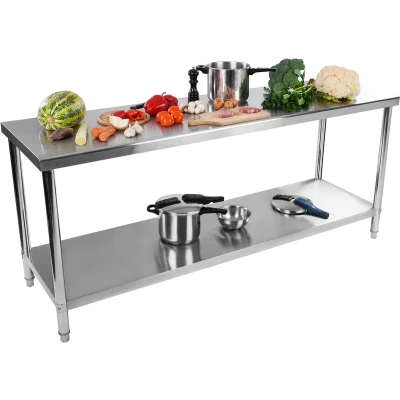 Afbeelding van Royal Catering RVS werktafel ECO 200 x 60 cm 160 kg