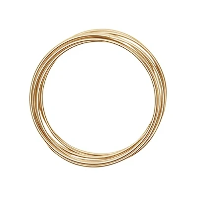 Afbeelding van Vaessen Creative Aluminiumdraad, lichtgoud, 10 m x 3 mm, zacht, voor knutselen, kralen en sieraden