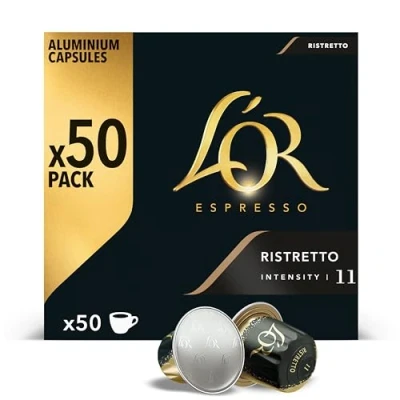 Afbeelding van LOR L or espresso ristretto capsules, 50 stuks, 260 g, verpakking van capsules
