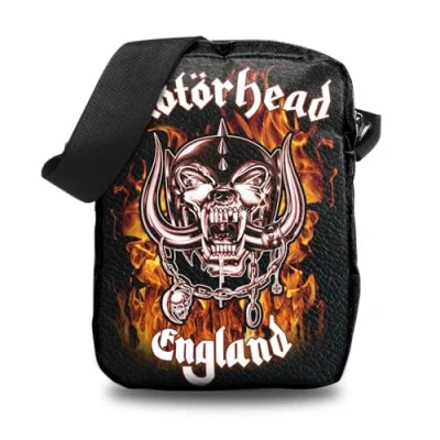 Afbeelding van Motörhead Rocksax England Fire Schoudertas zwart Polyester Band merch, Bands