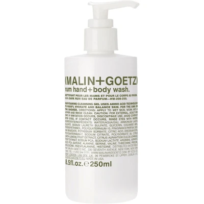 Afbeelding van MALIN+GOETZ Rum Hand+bodywash Handzeep &amp; Douchegel 250 Ml