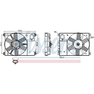 Afbeelding van Nissens Ventilatorwiel motorkoeling 85020