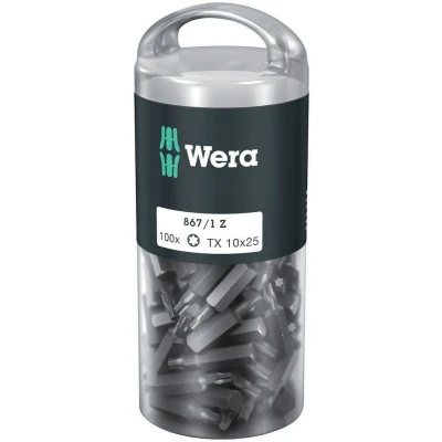 Afbeelding van Wera 1/4&quot; torx bit t10 x 25mm (Per koker van 100 stuks)