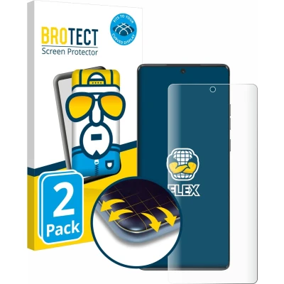 Afbeelding van BROTECT Screenprotector voor Motorola Moto G85 Folie Beschermfolie transparant volledig dekking (2 Stuks)