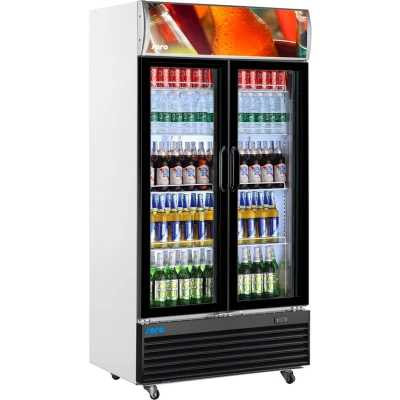 Afbeelding van Koelkast 2 glazen deuren 800L (H)203,6x(B)100x(D)73