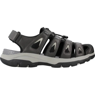 Afbeelding van Skechers Tresmen Fisher Outdoorsandalen, Heren, Maat: 44, Grey Textiel/ synthetisch