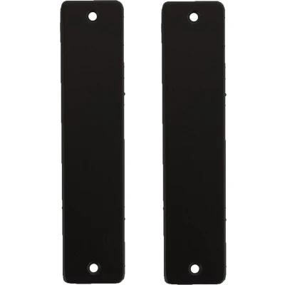 Afbeelding van Deurschild zwart geheel blind aluminium kortschild Per set