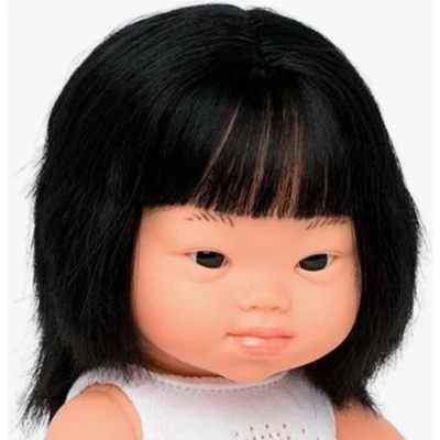 Afbeelding van Miniland babypop aziatisch meisje met het syndroom van Down 38 cm