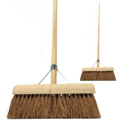 Afbeelding van Synx Tools Coco Bezem binnen 30 cm Met steel 130cm