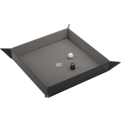Afbeelding van Gamegenic Magnetic Dice Tray Square: Black/Gray